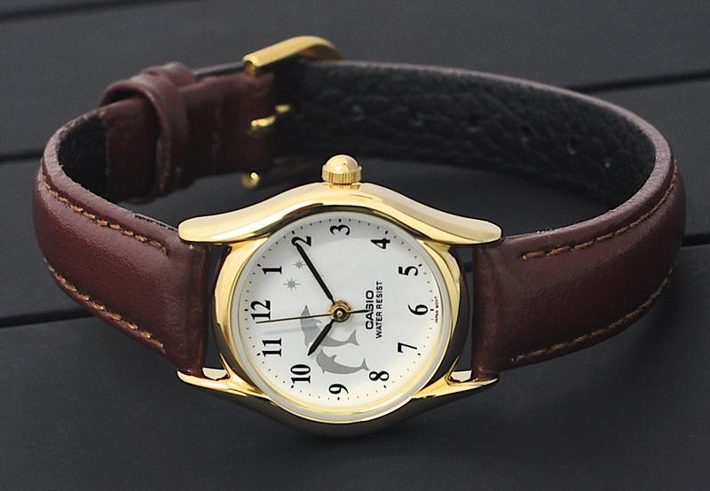 CASIO นาฬิกาคาสิโอ นาฬิกาข้อมือ นาฬิกากันน้ำ นาฬิกาของแท้ ประกันศูนย์ CMG 1 ปี รุ่น LTP-1094Q-7B9 นาฬิกาสีน้ำตาล