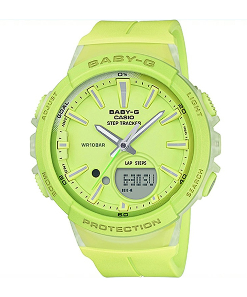 CASIO BABY-G นาฬิกาข้อมือ นาฬิกากันน้ำ นาฬิกาของแท้ ประกันศูนย์ CMG 1 ปี รุ่น BGS-100-9A นาฬิกาสีเขียว