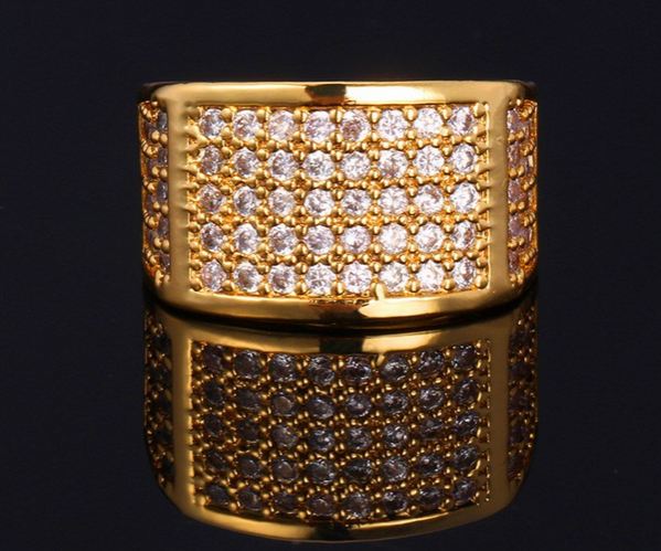 แหวนทอง 18 K ฝังเพชร Cubic Zirconia น้ำงาม ดีไซน์ เพชรเรียง สีเหลี่ยม เรียบหรู ใส่ออกงาน เพิ่มความหรูหรา บนนิ้ว ของคุณ 537291