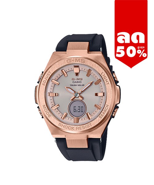 CASIO G-MS นาฬิกาข้อมือ นาฬิกากันน้ำ นาฬิกาของแท้ ประกันศูนย์ CMG 1 ปี รุ่น MSG-S200G-1A นาฬิกาสีดำ