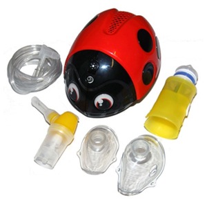 เครื่องพ่นยาหอบหืดตัวเต่าทอง ยี่ห้อ FLAEMNUOVA รุ่น LADY BUG (FLA-CO03) เหมาะสำหรับเด็ก ผลิตภัณฑ์ประเทศอิตาลี