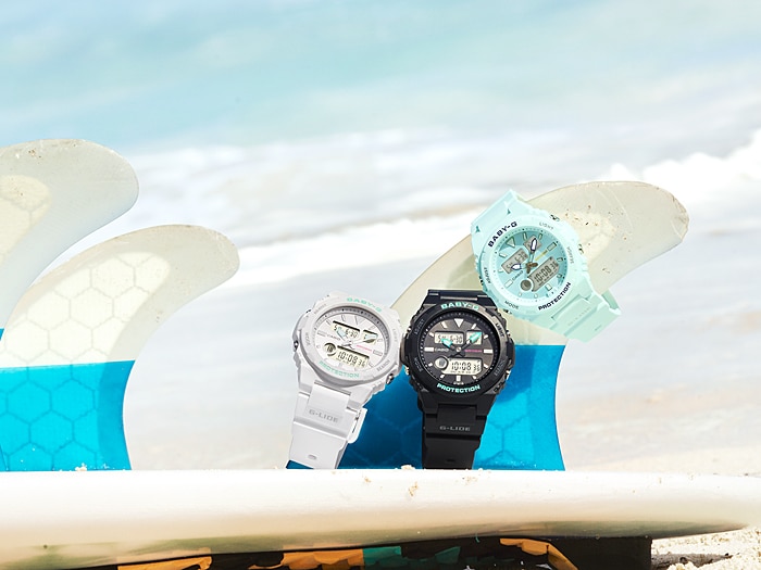 CASIO BABY-G นาฬิกาข้อมือ นาฬิกากันน้ำ นาฬิกาของแท้ ประกันศูนย์ CMG 1 ปี รุ่น BAX-100-7A นาฬิกาสีขาว