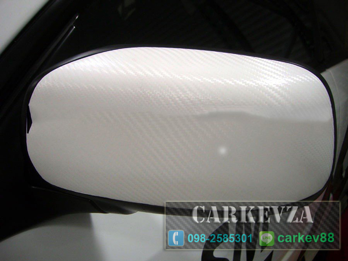 carbon 3D ลายใหญ่หนา 0.18mm 1.52x1m(Air bubble free)ขาว