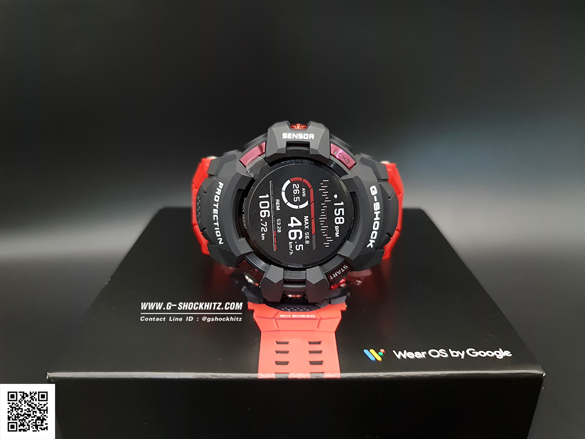 CASIO G-SHOCK นาฬิกาข้อมือ นาฬิกากันน้ำ นาฬิกาของแท้ ประกันศูนย์ CMG 1 ปี รุ่น GSW-H1000-1A4 นาฬิกาสีแดง
