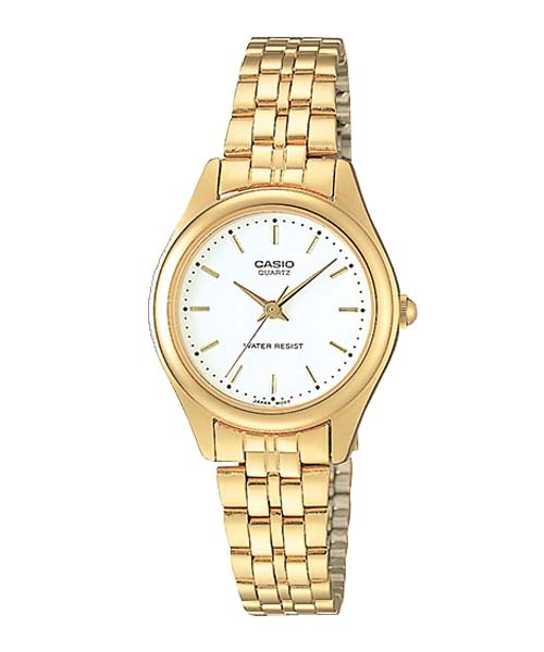 CASIO MID YEAR SALE นาฬิกาคาสิโอ พร้อมส่ง นาฬิกาข้อมือ นาฬิกากันน้ำ นาฬิกาของแท้ BTS ประกันศูนย์ CMG 1 ปี รุ่น LTP-1129N-7A นาฬิกาสีทอง