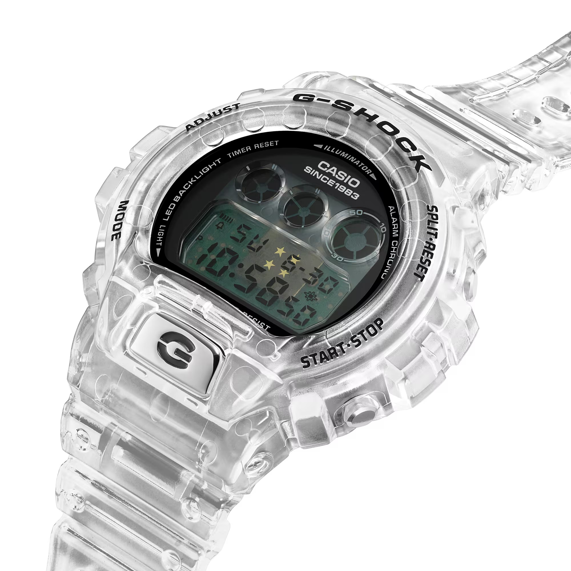 CASIO G-SHOCK นาฬิกาข้อมือ นาฬิกากันน้ำ นาฬิกาของแท้ ประกันศูนย์ CMG 1 ปี รุ่น DW-6940RX-7 นาฬิกาสีใส