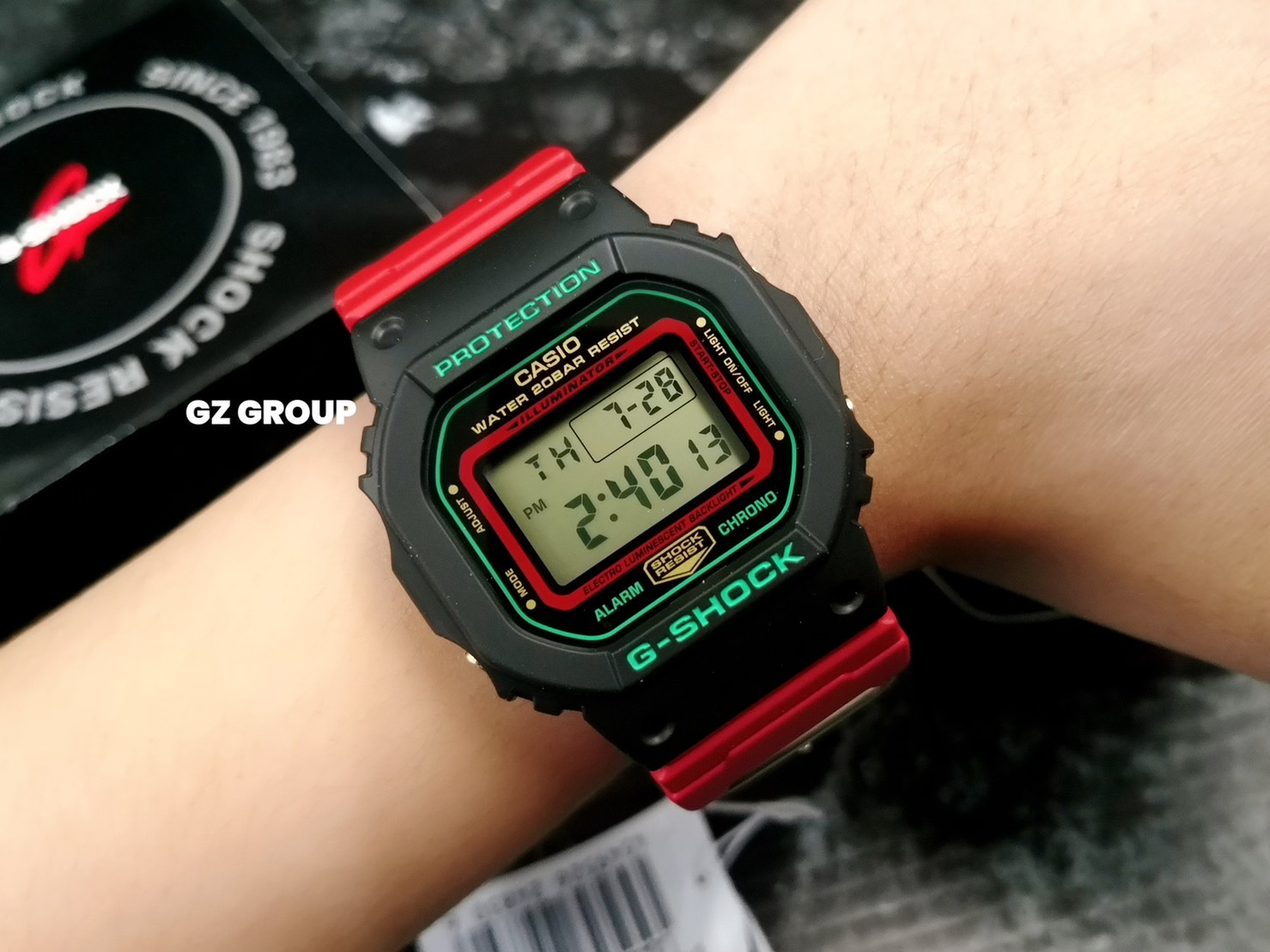 นาฬิกา Casio G-SHOCK รุ่น DW-5600THC-1 ของแท้ ประกันศูนย์ CMG 1 ปี 
