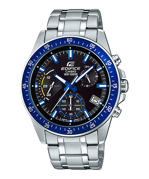 CASIO EDIFICE นาฬิกาข้อมือ นาฬิกากันน้ำ นาฬิกาของแท้ ประกันศูนย์ CMG 1 ปี รุ่น EFV-540D-1A2 นาฬิกาสีเงิน