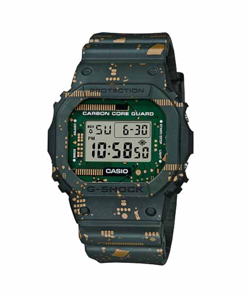 CASIO MID YEAR SALE G-SHOCK พร้อมส่ง นาฬิกาข้อมือ นาฬิกากันน้ำ นาฬิกาของแท้ ประกันศูนย์ CMG 1 ปี รุ่น DWE-5600CC-3D นาฬิกาสีเขียว