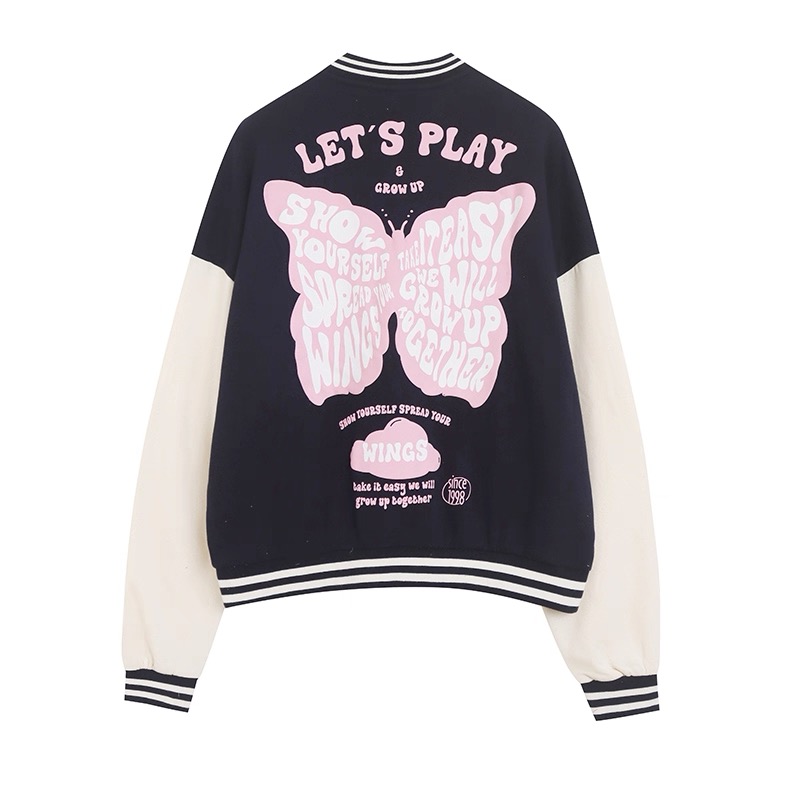 เสื้อวอร์ม เบสบอล แจ็คเก็ต LOVE TO LOUNGE varsity Baseball Jacket Disney เสื้อมินนี่ มิคกี้ minnie mickey แขนยาว สีเทา ลายการ์ตูน MINNIEงานสวย มากคะ สำเนา สำเนา สำเนา สำเนา สำเนา เทา