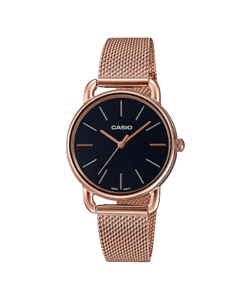 CASIO MID YEAR SALE นาฬิกาคาสิโอ พร้อมส่ง นาฬิกาข้อมือ นาฬิกากันน้ำ นาฬิกาของแท้ BTS ประกันศูนย์ CMG 1 ปี รุ่น LTP-E412MPG-1A นาฬิกาสีน้ำตาล