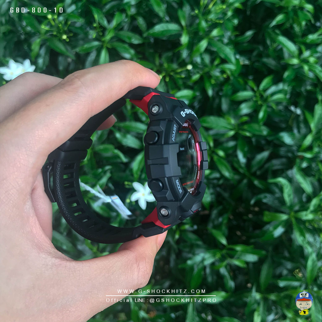 CASIO G-SHOCK นาฬิกาข้อมือ นาฬิกากันน้ำ นาฬิกาของแท้ ประกันศูนย์ CMG 1 ปี รุ่น GBD-800-1 นาฬิกาสีดำ