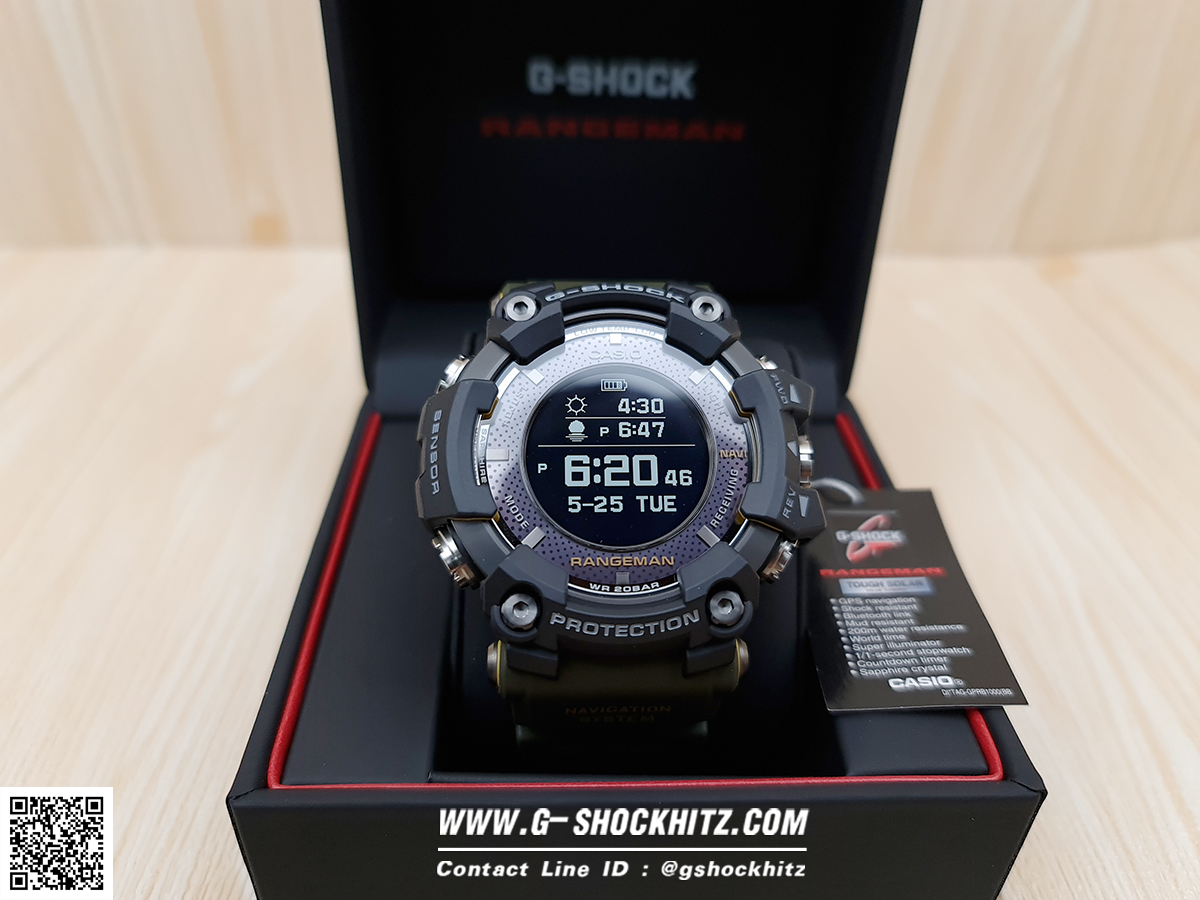 CASIO G-SHOCK นาฬิกาข้อมือ นาฬิกากันน้ำ นาฬิกาของแท้ ประกันศูนย์ CMG 1 ปี รุ่น GPR-B1000-1B นนาฬิกาสีดำ