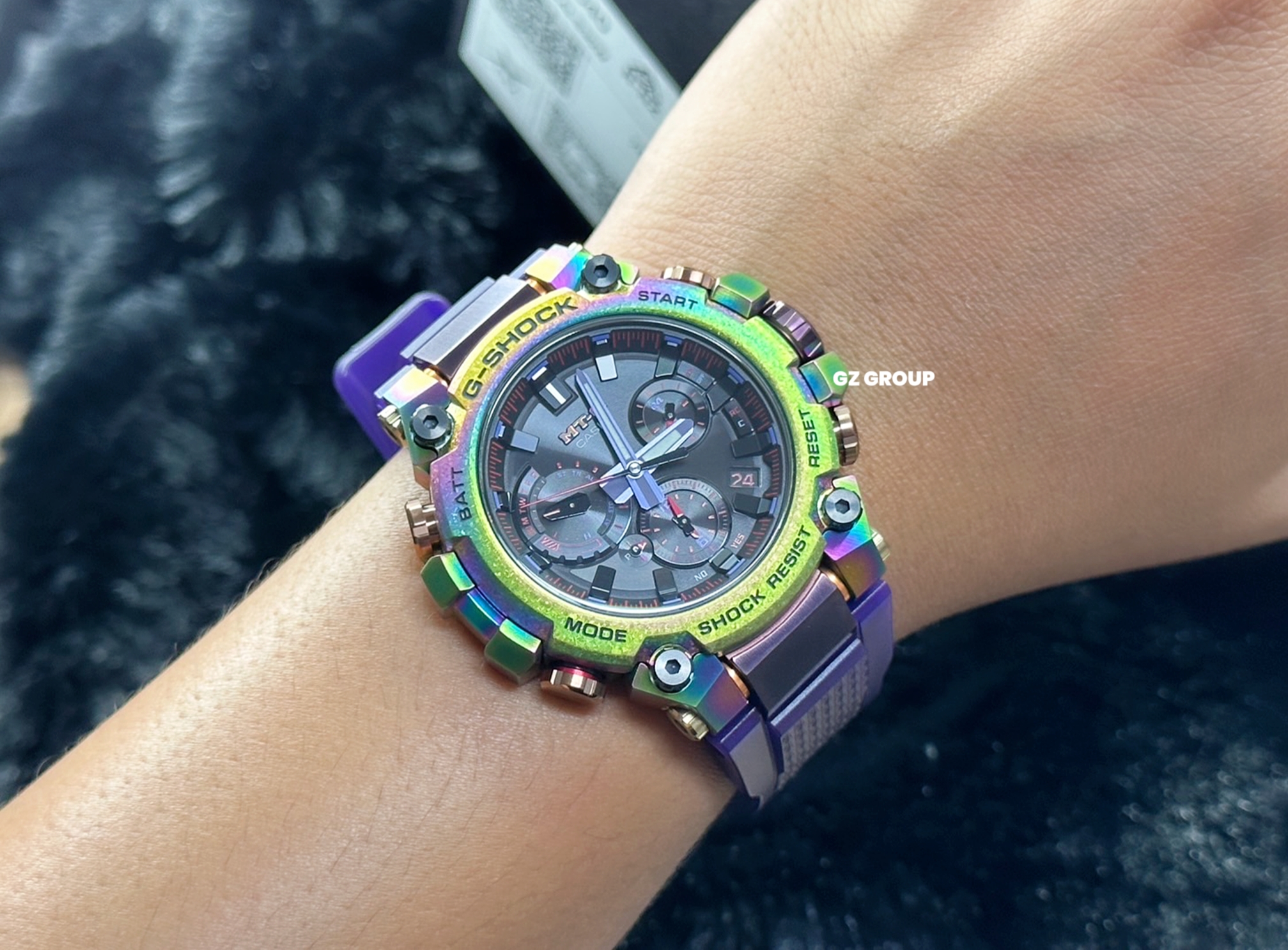 CASIO G-SHOCK นาฬิกาข้อมือ นาฬิกากันน้ำ นาฬิกาของแท้ ประกันศูนย์ CMG 1 ปี รุ่น MTG-B3000PRB-1A นาฬิกาสีดำ