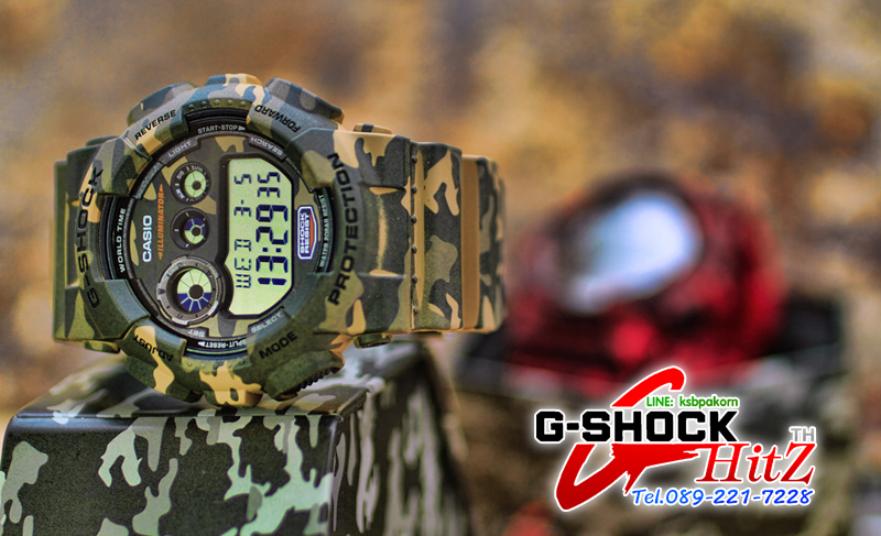 CASIO MID YEAR SALE G-SHOCK นาฬิกาข้อมือ นาฬิกากันน้ำ นาฬิกาของแท้ ประกันศูนย์ CMG 1 ปี รุ่น GD-120CM-5A นาฬิกาสีน้ำตาล