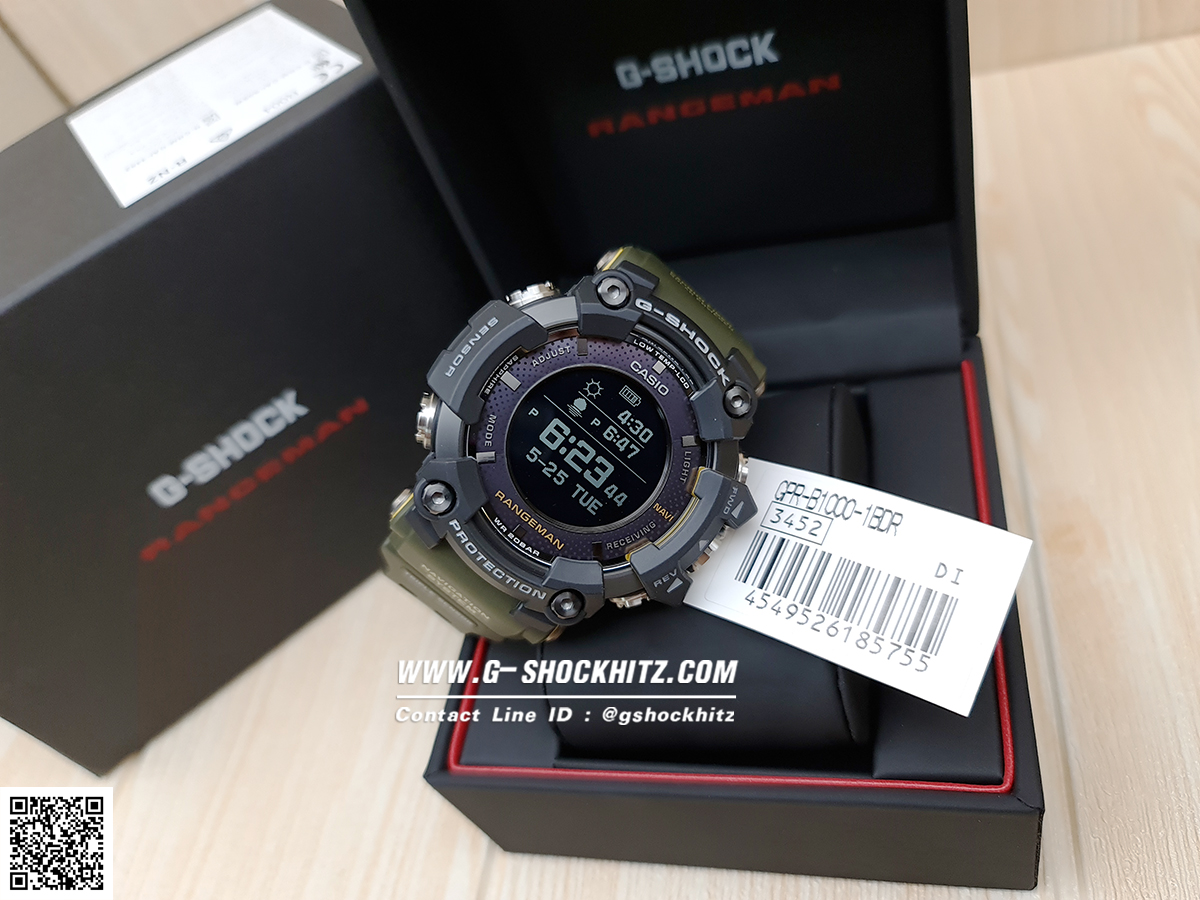 CASIO G-SHOCK นาฬิกาข้อมือ นาฬิกากันน้ำ นาฬิกาของแท้ ประกันศูนย์ CMG 1 ปี รุ่น GPR-B1000-1B นนาฬิกาสีดำ