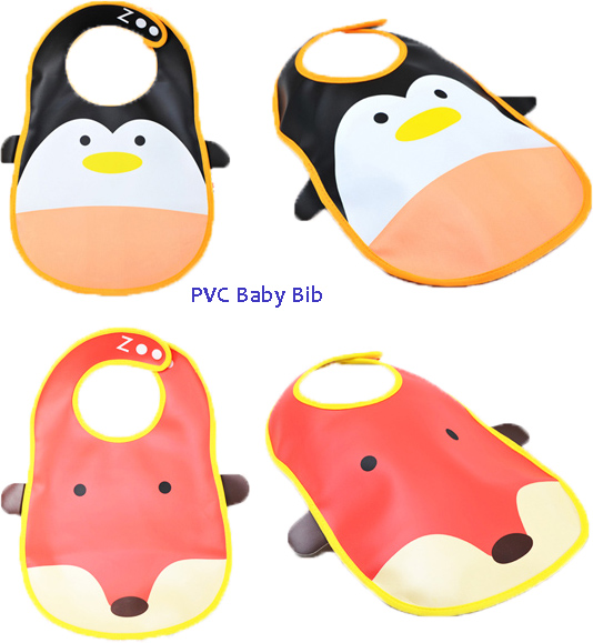 ผ้ากันเปื้อนเด็ก มีช่องรองเศษอาหาร พีวีซีกันน้ำได้ดี เหมาะสำหรับเด็ก10เดือน-3ขวบ