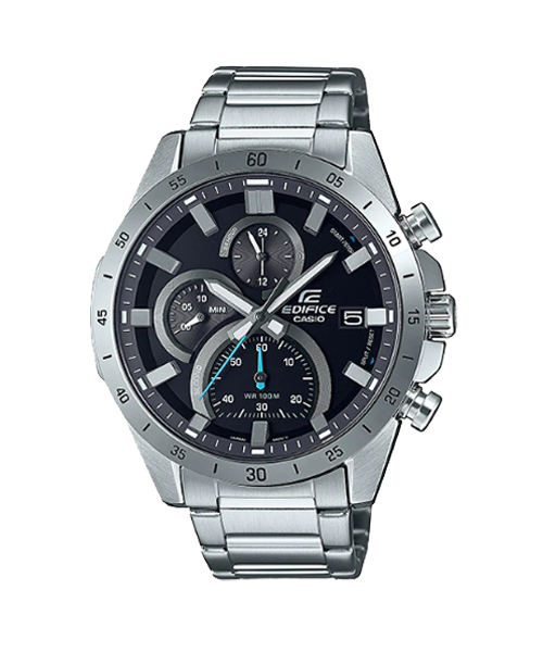 CASIO นาฬิกาคาสิโอ นาฬิกาข้อมือ นาฬิกากันน้ำ นาฬิกาของแท้ ประกันศูนย์ CMG 1 ปี รุ่น EFR-571D-1A นาฬิกาสีเงิน