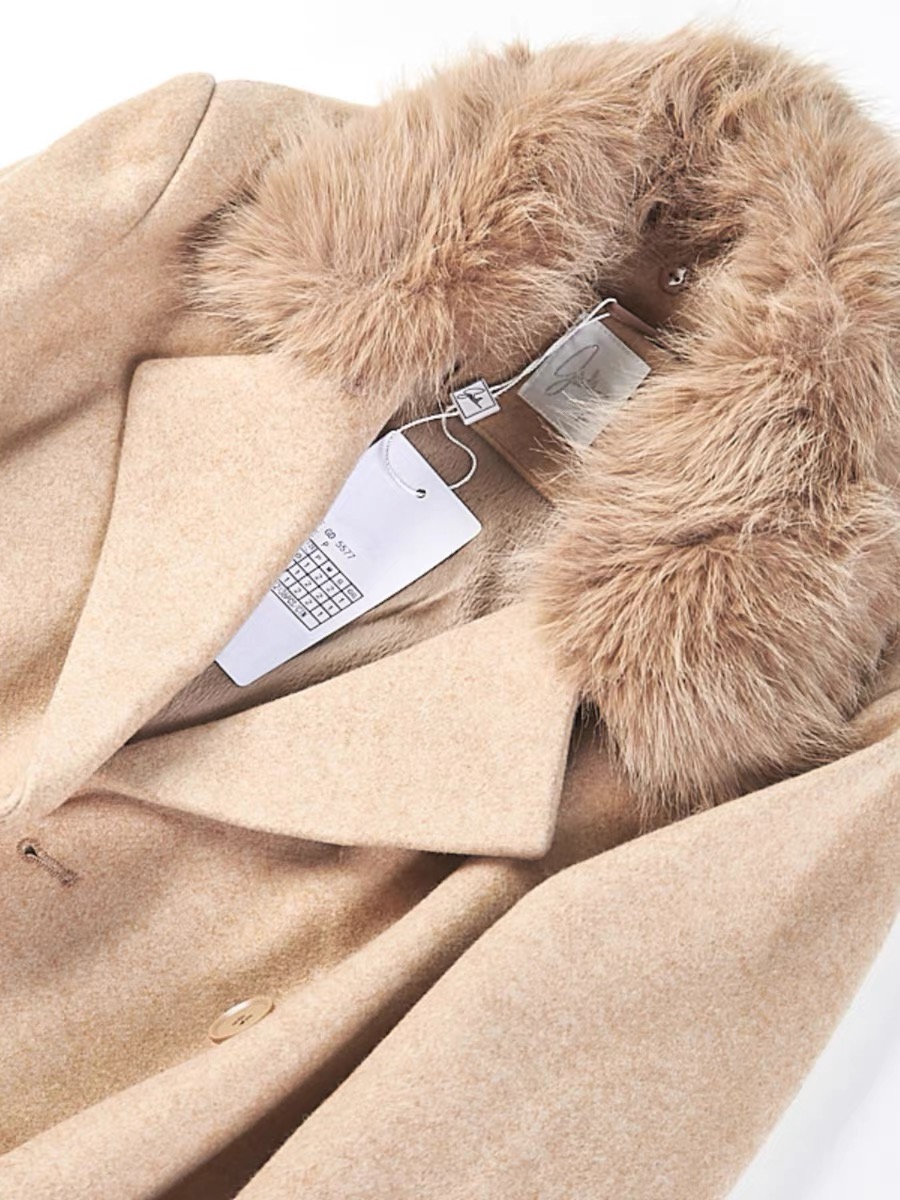เสื้อโค้ท โค้ทวูลแต่งเฟอร์ เสื้อกันหนาว Trench coat โค้ทยาว ปกเฟอร์ trench coat fur collar ✨GIADA ✨ (ปกเฟอร์ถอดได้ค่ะ) WY1284