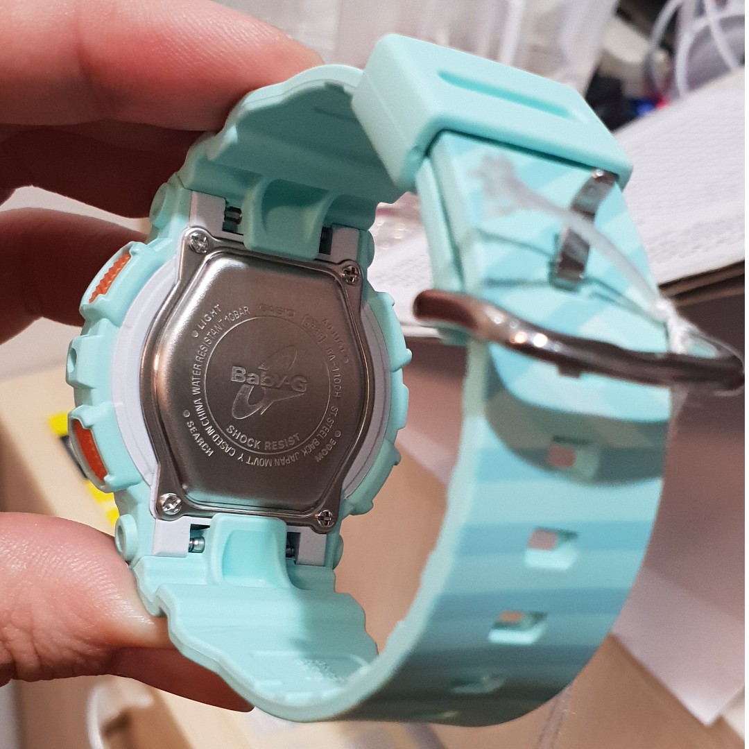 CASIO BABY-G นาฬิกาข้อมือ นาฬิกากันน้ำ นาฬิกาของแท้ ประกันศูนย์ CMG 1 ปี รุ่น BA-110CH-3A นาฬิกาสีเขียว