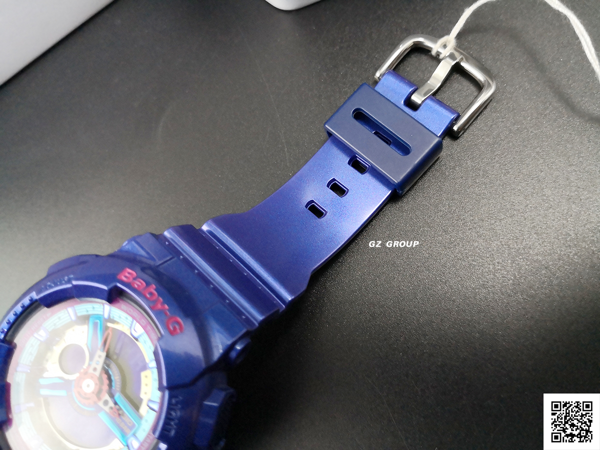 CASIO BABY-G นาฬิกาข้อมือ นาฬิกากันน้ำ นาฬิกาของแท้ ประกันศูนย์ CMG 1 ปี รุ่น BA-112-2A นาฬิกาสีน้ำเงิน