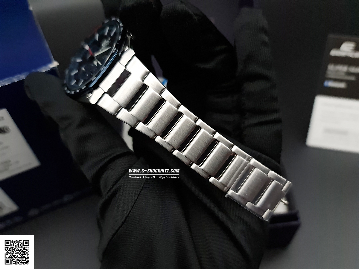 CASIO EDIFICE นาฬิกาข้อมือ นาฬิกากันน้ำ นาฬิกาของแท้ ประกันศูนย์ CMG 1 ปี รุ่น EQB-1100XDB-2A นาฬิกาสีเงิน