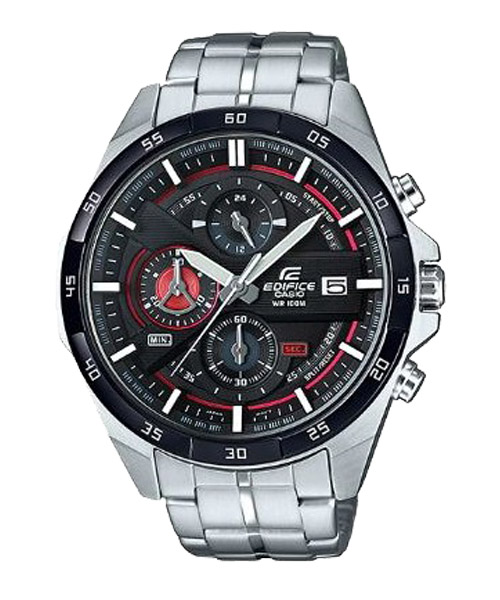 CASIO EDIFICE นาฬิกาข้อมือ นาฬิกากันน้ำ นาฬิกาของแท้ ประกันศูนย์ CMG 1 ปี รุ่น EFR-556DB-1A นาฬิกาสีเงิน
