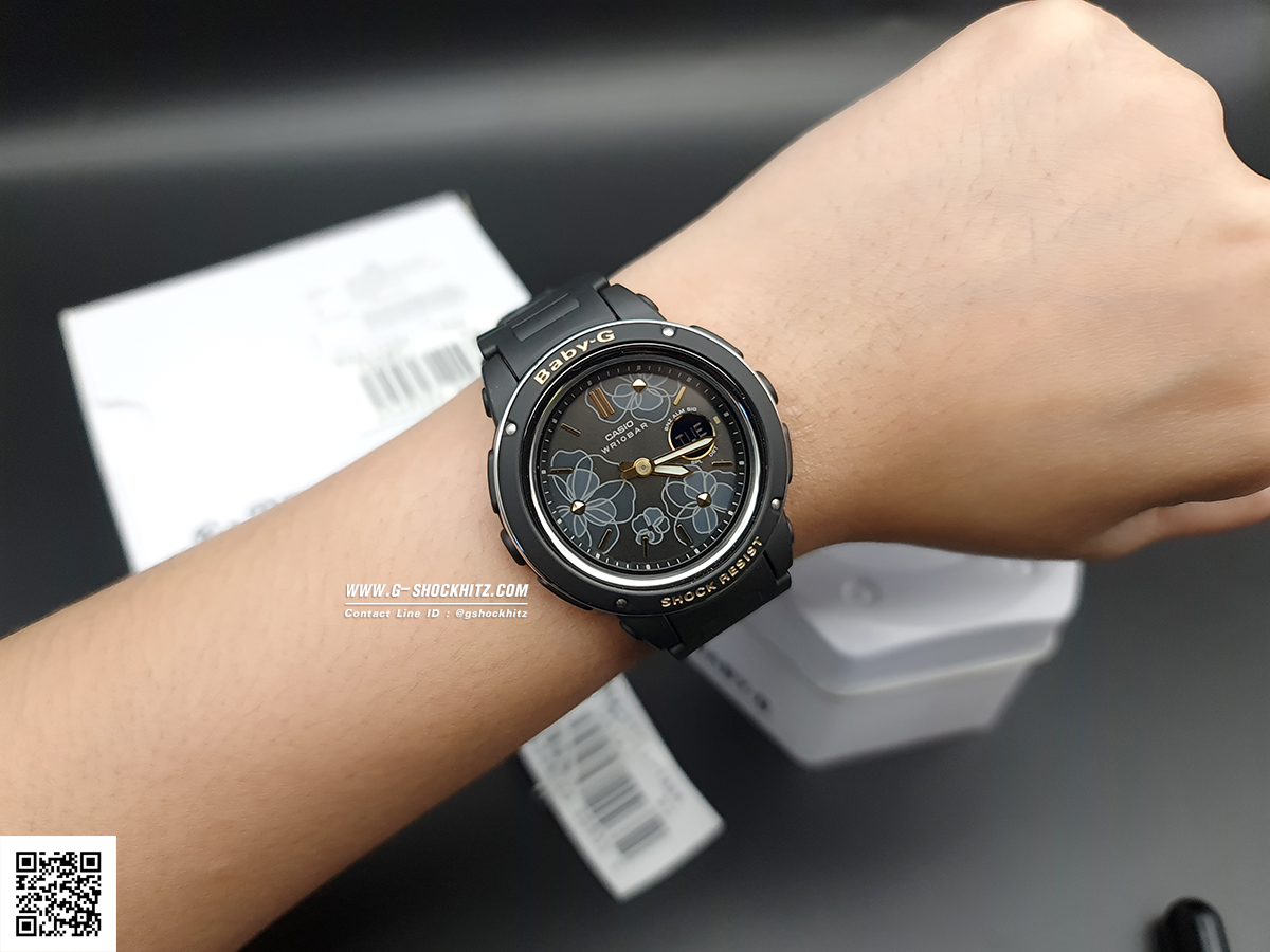 CASIO BABY-G นาฬิกาข้อมือ นาฬิกากันน้ำ นาฬิกาของแท้ ประกันศูนย์ CMG 1 ปี รุ่น BGA-150FL-1A นาฬิกาสีดำ