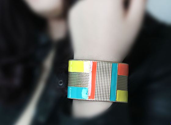 กำไลข้อมือ แฟชั่น กำไล ข้อมือผู้หญิง กำไล วัยรุ่น เส้นใหญ่ อันใหญ่ สีสดใส หนา แนว เท่ ๆ มีหลายสี กำไลทอง ใส่เที่ยว เท่ ๆ 410247