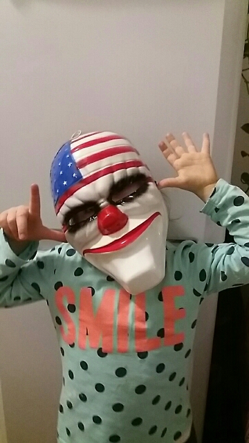 หน้ากากแฟนซี จากเกมส์สุดฮิต Payday2 หน้ากากปาร์ตี้ หน้ากากแฟชั่น หน้ากากฮาโลวีน หน้ากากผี หน้ากากคอสเพลย์ Payday cosplay Halloween Fancy