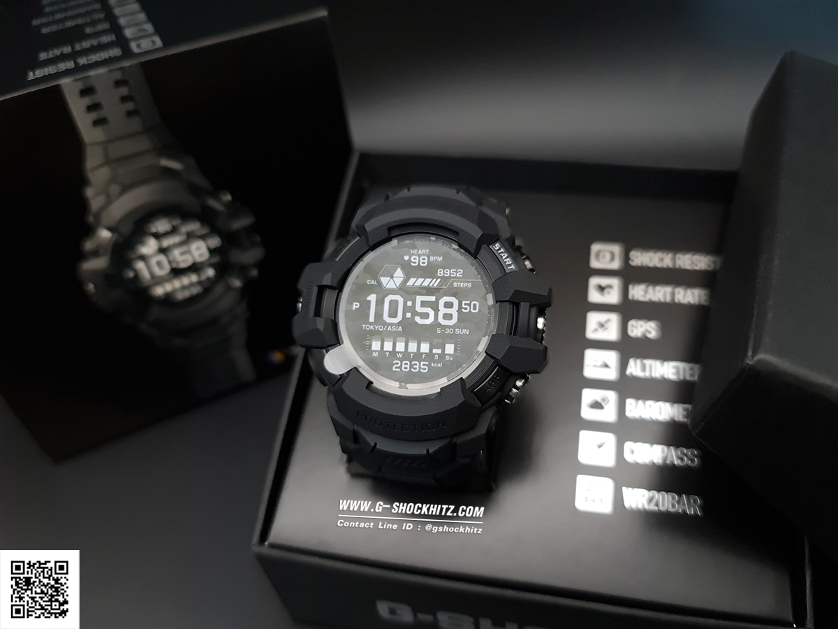 CASIO G-SHOCK PRO นาฬิกาข้อมือ นาฬิกากันน้ำ นาฬิกาของแท้ ประกันศูนย์ CMG 1 ปี รุ่น GSW-H1000-1A นาฬิกาสีดำ