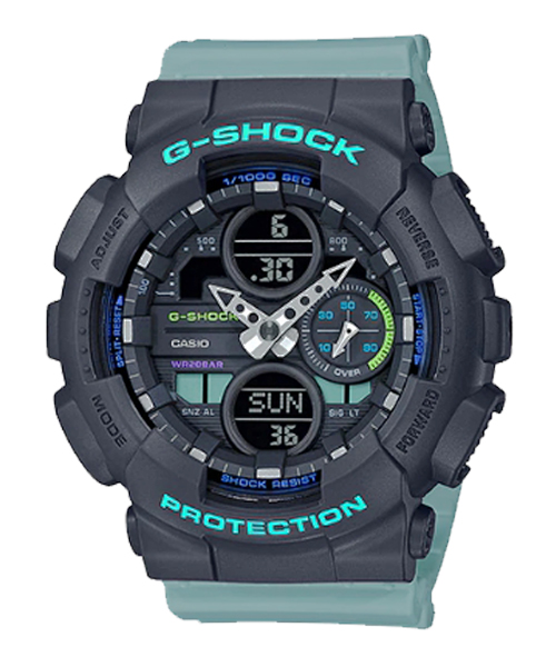 CASIO G-SHOCK นาฬิกาข้อมือ นาฬิกากันน้ำ นาฬิกาของแท้ ประกันศูนย์ CMG 1 ปี รุ่น GMA-S140-2A นาฬิกาสีฟ้า
