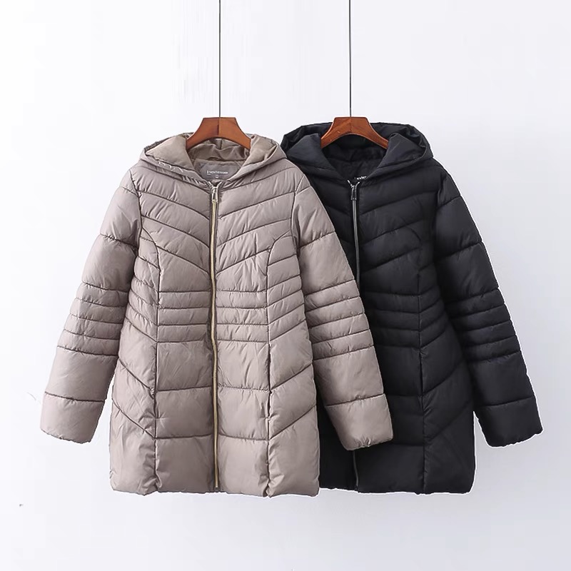 เสื้อกันหนาว เสื้อฮู้ดเฟอร์ บุนวมอุ่น สีแดง แบรนด์ INEXTENSO (padded puffer coat สำเนา
