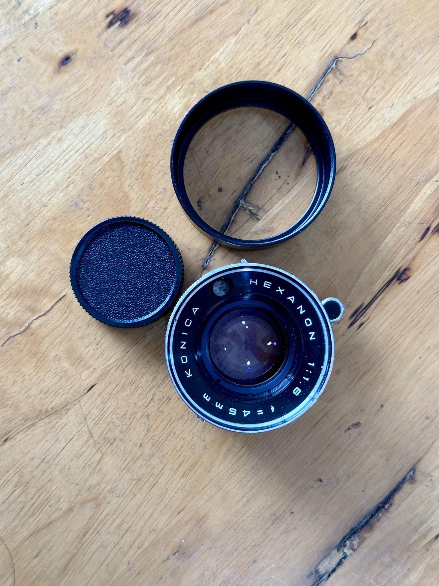 KONICA HEXANON 45MM.F1.6 MODIFIED M39 MOUNT (RF COULPING)