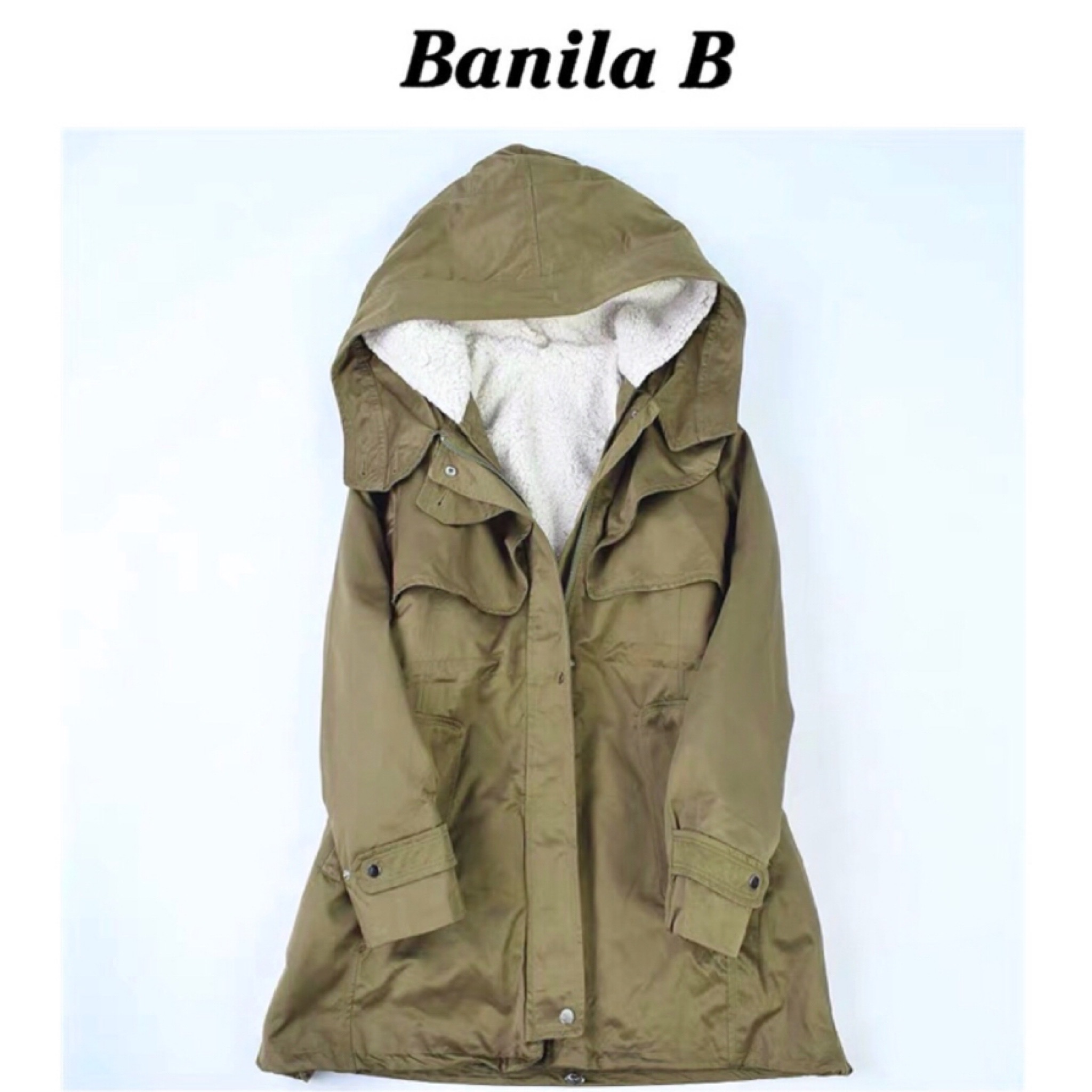 เสื้อโค้ท เสื้อกันหนาว ฮู้ด ซับขนอุ่น Banila B (ขนอุ่นด้านในถอดได้ทั้งชิ้นค่ะ)