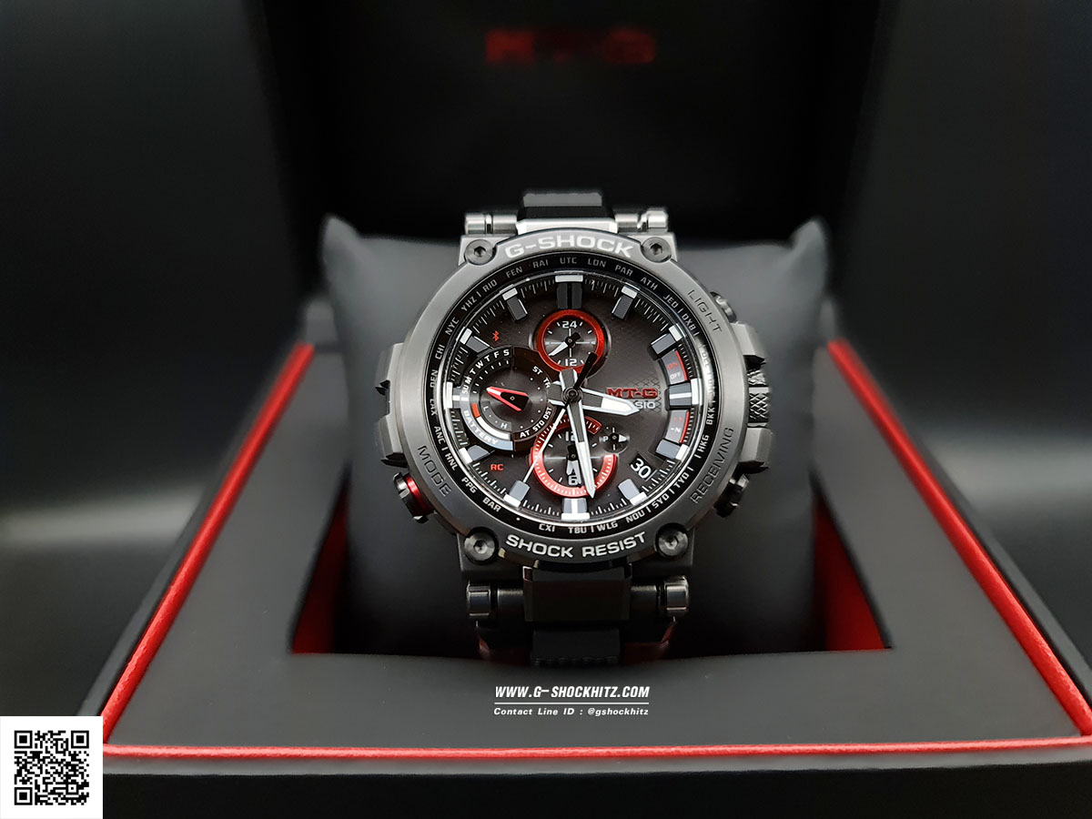 CASIO G-SHOCK นาฬิกาข้อมือ นาฬิกากันน้ำ นาฬิกาของแท้ ประกันศูนย์ CMG 1 ปี รุ่น MTG-B1000B-1A นาฬิกาสีดำ