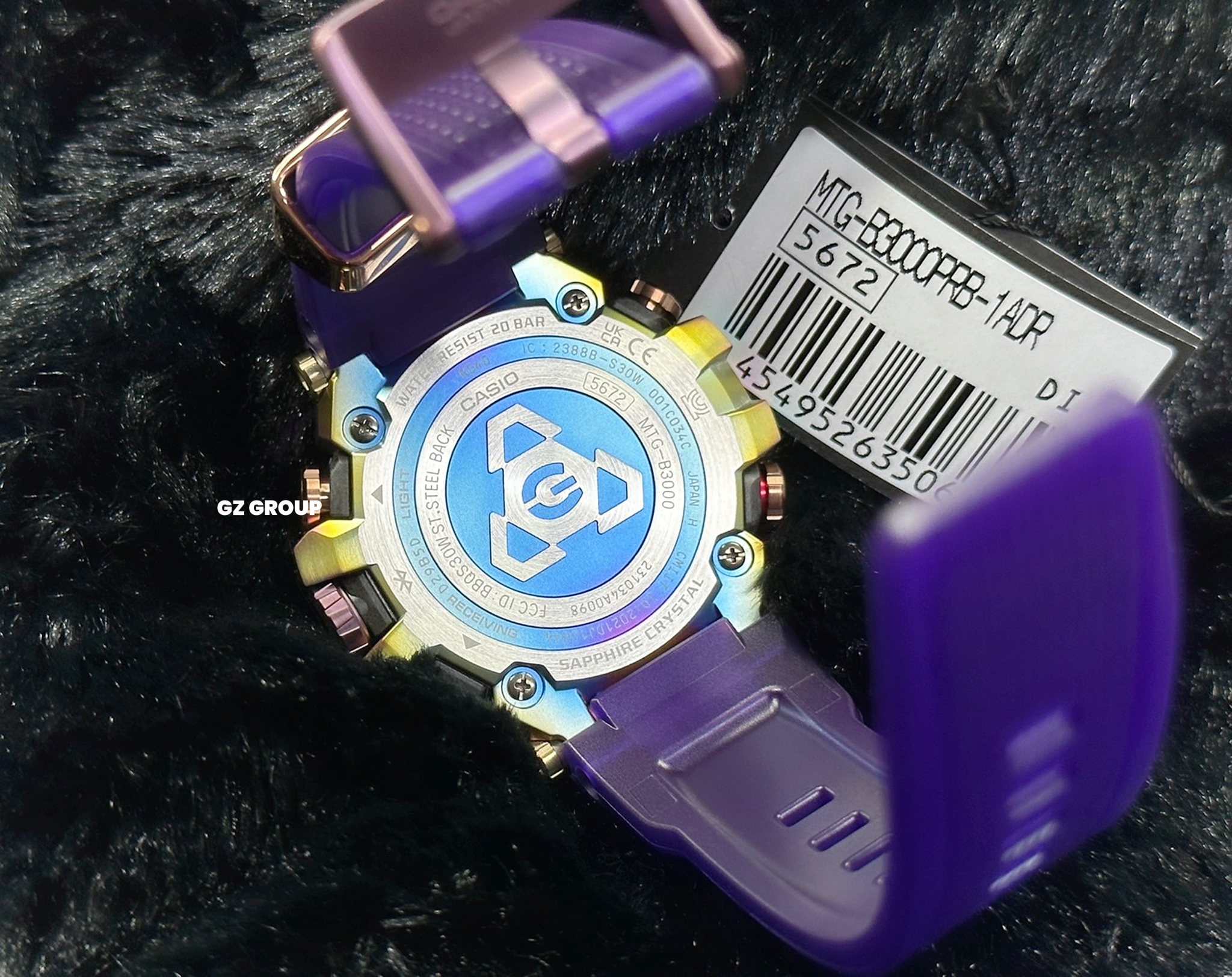 CASIO G-SHOCK นาฬิกาข้อมือ นาฬิกากันน้ำ นาฬิกาของแท้ ประกันศูนย์ CMG 1 ปี รุ่น MTG-B3000PRB-1A นาฬิกาสีดำ