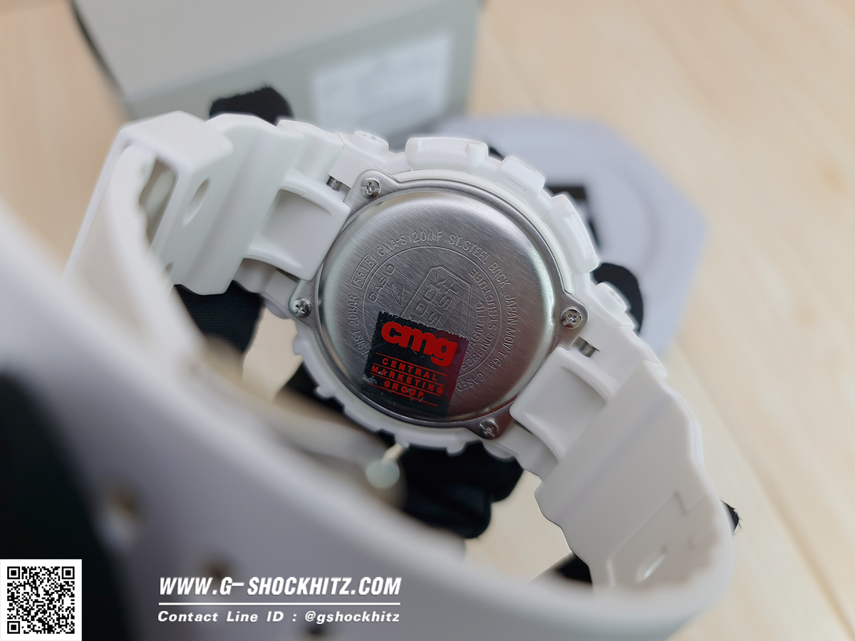 CASIO G-SHOCK นาฬิกาข้อมือ นาฬิกากันน้ำ นาฬิกาของแท้ ประกันศูนย์ CMG 1 ปี รุ่น GMA-S120MF-7A2 นาฬิกาสีขาว