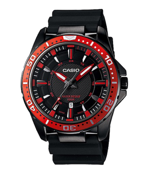 CASIO นาฬิกาคาสิโอ นาฬิกาข้อมือ นาฬิกากันน้ำ นาฬิกาของแท้ ประกันศูนย์ CMG 1 ปี รุ่น MTD-1072-4A นาฬิกาสีดำ