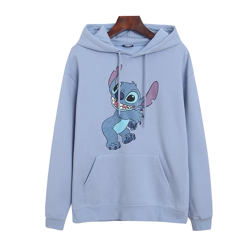 เสื้อฮู้ด stitch Disney เสื้อยืด แขนยาว สีฟ้า ลายการ์ตูน STITCH งานสวย มากคะ สำเนา สำเนา สำเนา ฟ้า