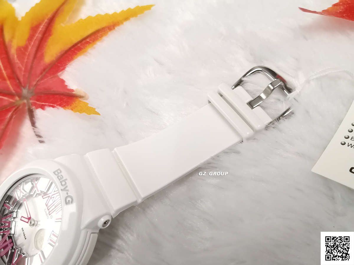 CASIO BABY-G นาฬิกาข้อมือ นาฬิกากันน้ำ นาฬิกาของแท้ ประกันศูนย์ CMG 1 ปี รุ่น BGA-160-7B2 นาฬิกาสีขาว