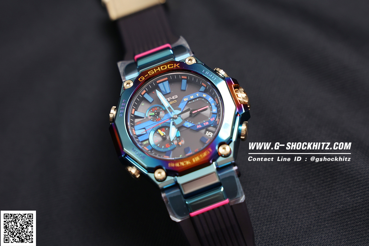 CASIO G-SHOCK นาฬิกาข้อมือ นาฬิกากันน้ำ นาฬิกาของแท้ ประกันศูนย์ CMG 1 ปี รุ่น MTG-B2000PH-2A นาฬิกาสีน้ำเงิน