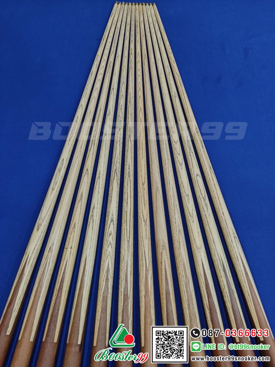 ไม้คิวพลู เกรดA แบร์นดัง จากจีน LP ด้ามไม้แท้ จำปาแหลม 5จำปา (ราคาต่อ 1 ด้าม)