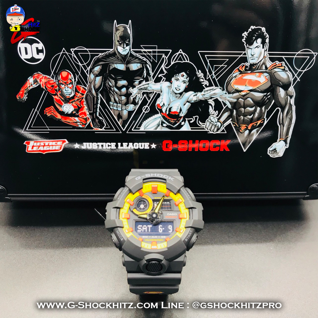 CASIO G-SHOCK นาฬิกาข้อมือ นาฬิกากันน้ำ นาฬิกาของแท้ ประกันศูนย์ CMG 1 ปี รุ่น GA-700BY-1 นาฬิกาสีดำ