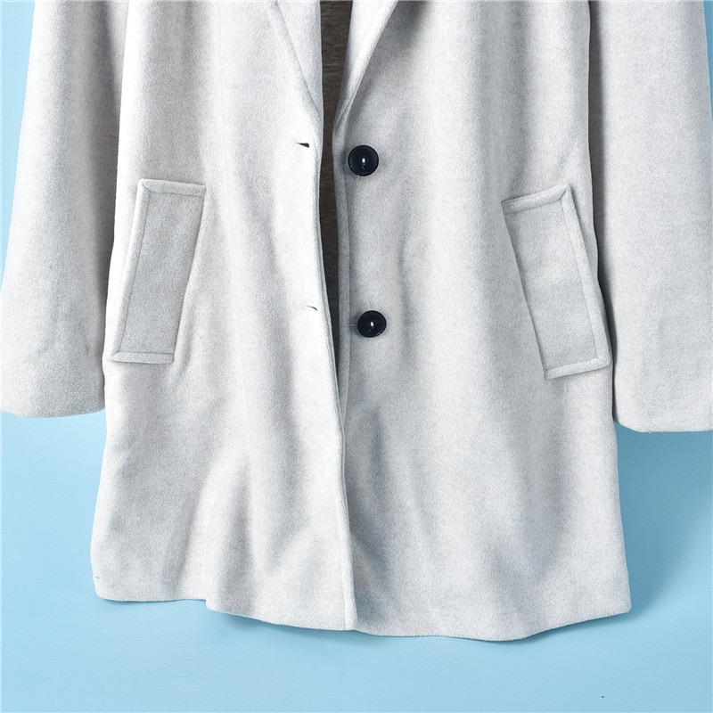 เสื้อโค้ดกันหนาว เสื้อกันหนาว overcoat โค้ทวูล สักหลาด ผสมวูล สีดำ แต่งคอปก กระดุมสองแถว แบรนด์ATCHING สำเนา สำเนา สำเนา สำเนา สำเนา ดำ