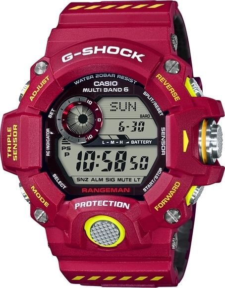 CASIO G-SHOCK นาฬิกาข้อมือ นาฬิกากันน้ำ นาฬิกาของแท้ ประกันศูนย์ CMG 1 ปี รุ่น GW-9400FSD-4 นาฬิกาสีแดง