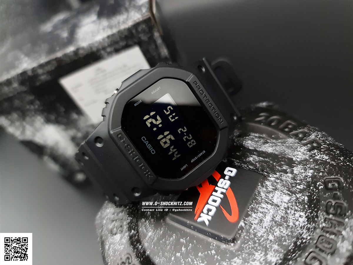CASIO MID YEAR SALE G-SHOCK นาฬิกาข้อมือ นาฬิกากันน้ำ นาฬิกาของแท้ ประกันศูนย์ CMG 1 ปี รุ่น DW-5600UBB-1D นาฬิกาสีดำ