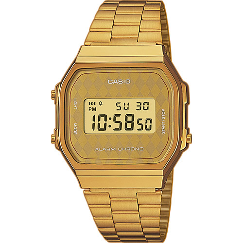 CASIO นาฬิกาคาสิโอ นาฬิกาข้อมือ นาฬิกากันน้ำ นาฬิกาของแท้ ประกันศูนย์ CMG 1 ปี รุ่น A168WG-9B นาฬิกาสีทอง