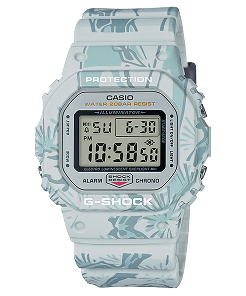 CASIO G-SHOCK นาฬิกาข้อมือ นาฬิกากันน้ำ นาฬิกาของแท้ ประกันศูนย์ CMG 1 ปี รุ่น DW-5600SLG-7D นาฬิกาสีขาว