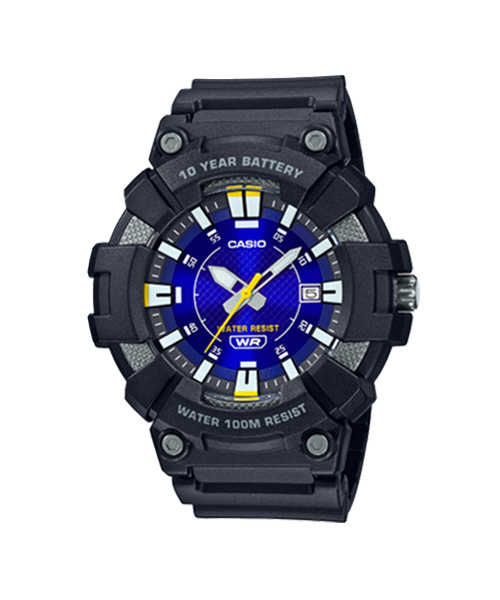 CASIO นาฬิกาคาสิโอ นาฬิกาข้อมือ นาฬิกากันน้ำ นาฬิกาของแท้ ประกันศูนย์ CMG 1 ปี รุ่น MW-610H-2AV นาฬิกาสีดำ